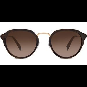 Used Warby Parker Wyatt Marbled Walnut Sunglasses